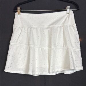 Shabby Chic White Eyelet Skort